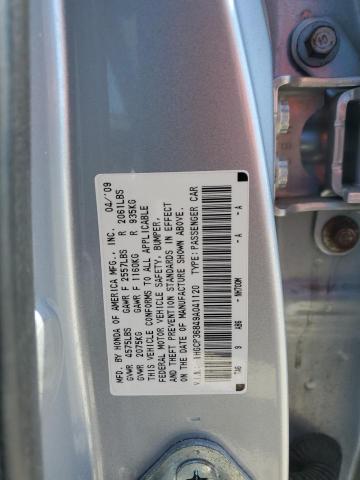 1HGCP36849A041120 - 2009 HONDA ACCORD EXL SILVER photo 12