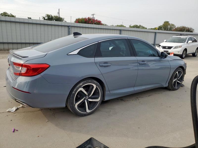 1HGCV2F35MA027742 - 2021 HONDA ACCORD SPORT GRAY photo 3