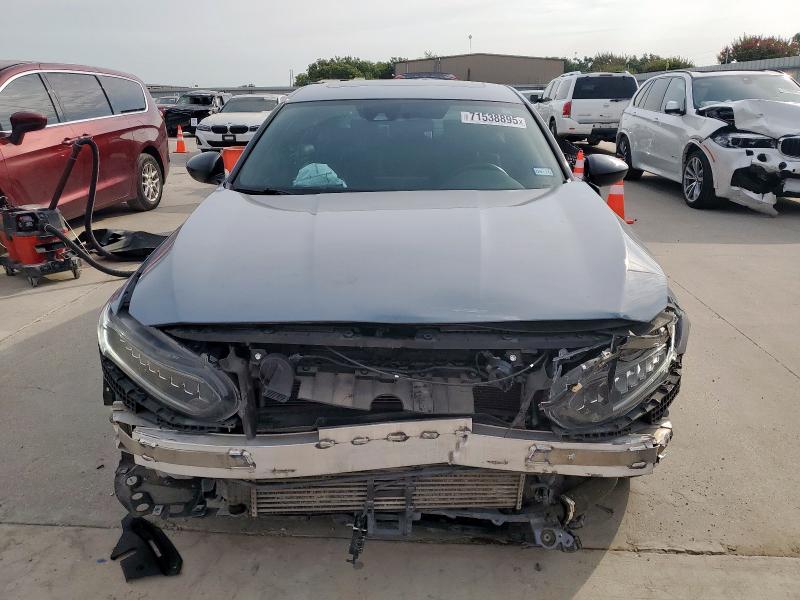 1HGCV2F35MA027742 - 2021 HONDA ACCORD SPORT GRAY photo 5