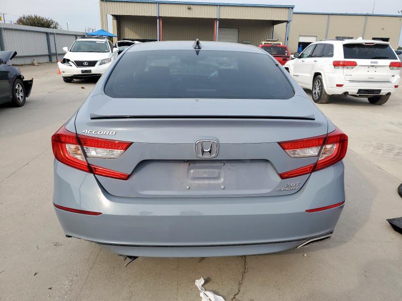 1HGCV2F35MA027742 - 2021 HONDA ACCORD SPORT GRAY photo 6