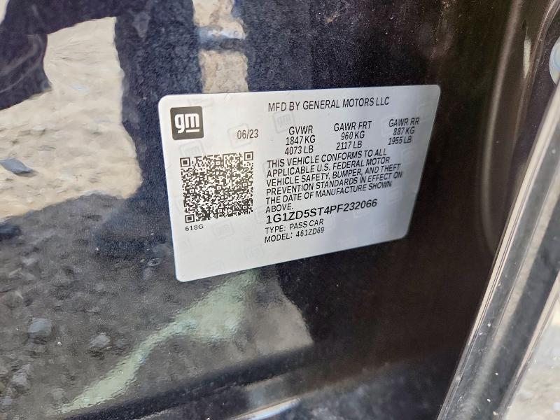 1G1ZD5ST4PF232066 - 2023 CHEVROLET MALIBU LT CHARCOAL photo 13