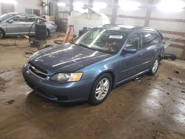 4S3BP616957380951 - 2005 SUBARU LEGACY 2.5I BLUE photo 1