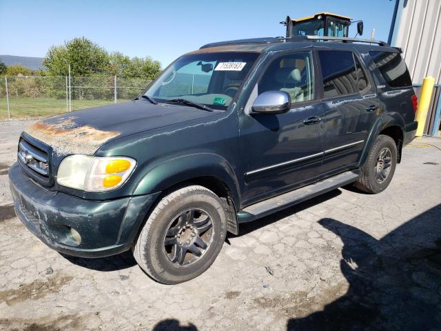 5TDZT38A04S207133 - 2004 TOYOTA SEQUOIA LIMITED GREEN photo 1