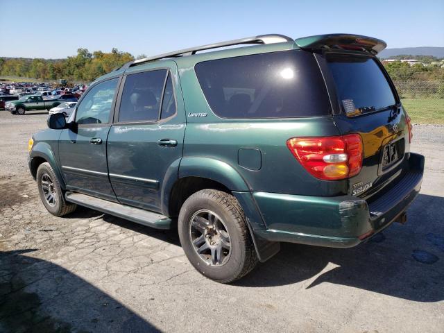 5TDZT38A04S207133 - 2004 TOYOTA SEQUOIA LIMITED GREEN photo 2
