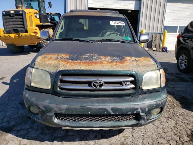 5TDZT38A04S207133 - 2004 TOYOTA SEQUOIA LIMITED GREEN photo 5