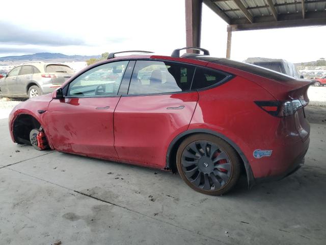 5YJYGDEF8LF027987 - 2020 TESLA MODEL Y RED photo 2