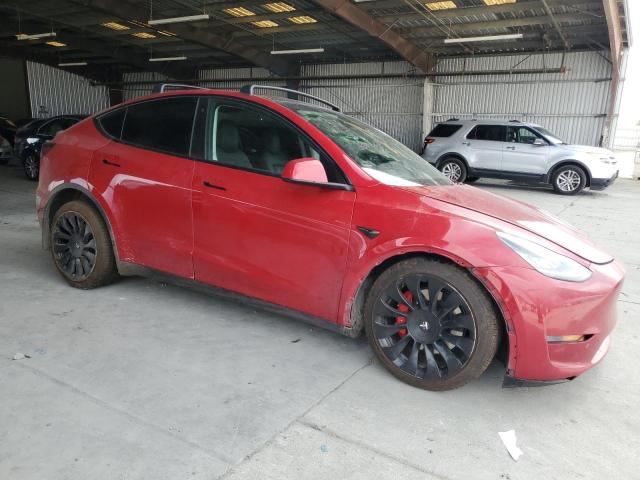 5YJYGDEF8LF027987 - 2020 TESLA MODEL Y RED photo 4