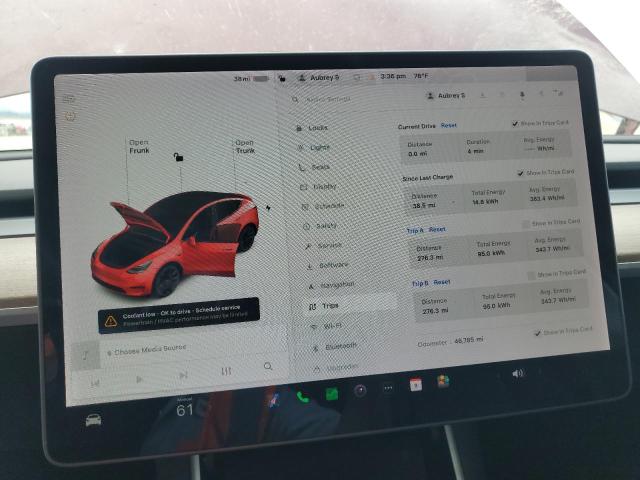 5YJYGDEF8LF027987 - 2020 TESLA MODEL Y RED photo 9