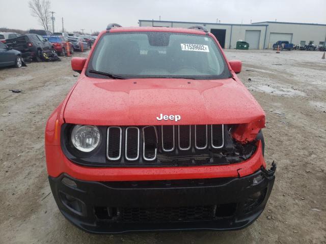 ZACCJABB0JPG89497 - 2018 JEEP RENEGADE LATITUDE RED photo 5