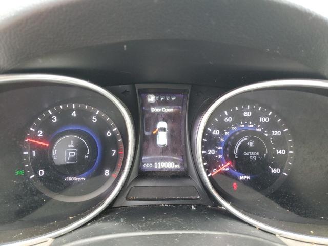 5XYZUDLB7DG093289 - 2013 HYUNDAI SANTA FE S BLACK photo 9