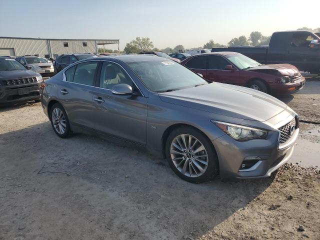 JN1EV7AR2KM593338 - 2019 INFINITI Q50 LUXE GRAY photo 4