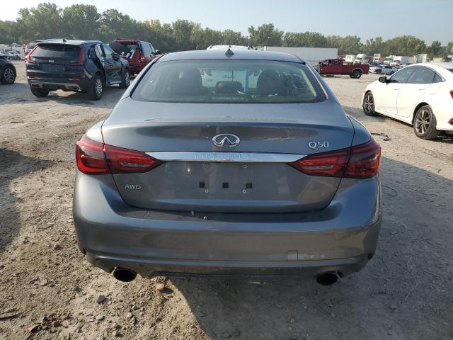 JN1EV7AR2KM593338 - 2019 INFINITI Q50 LUXE GRAY photo 6