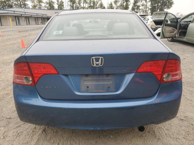 1HGFA16548L020988 - 2008 HONDA CIVIC LX BLUE photo 6
