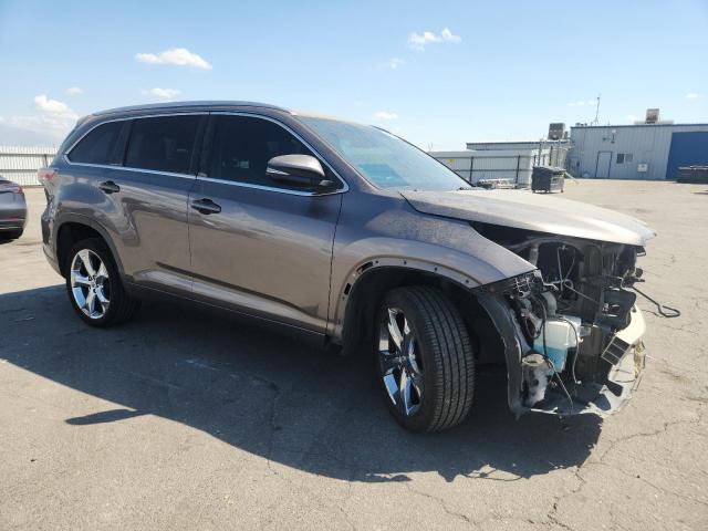5TDKKRFH3FS070912 - 2015 TOYOTA HIGHLANDER XLE Մոխրագույն լուսանկար 4
