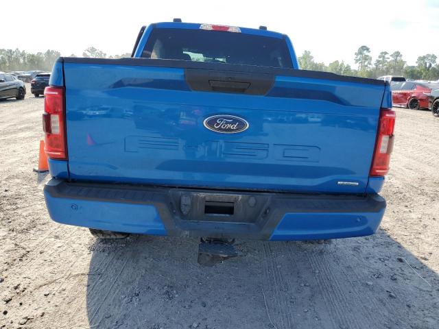 1FTEW1CP3MFA51062 - 2021 FORD F150 SUPERCREW BLUE photo 6