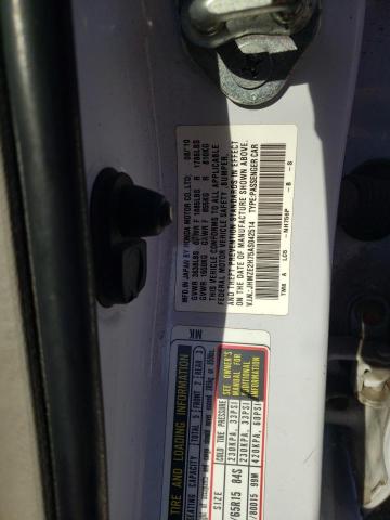 JHMZE2H75AS042514 - 2010 HONDA INSIGHT EX 白色 照片 12