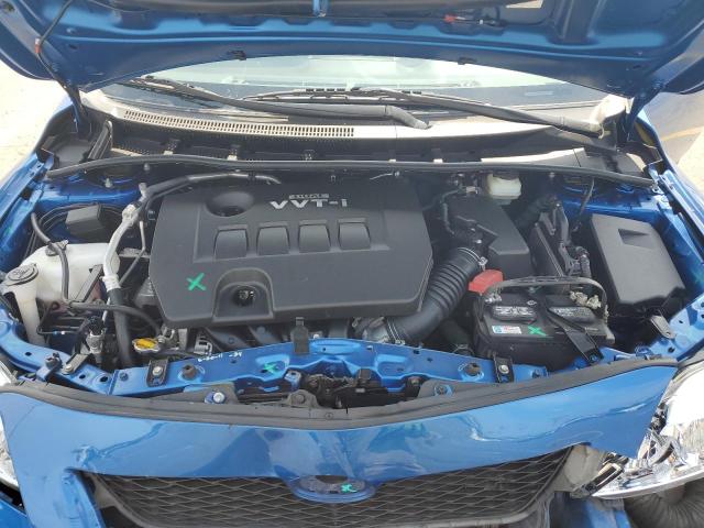 JTDBL40E399066344 - 2009 TOYOTA COROLLA BASE BLUE photo 11