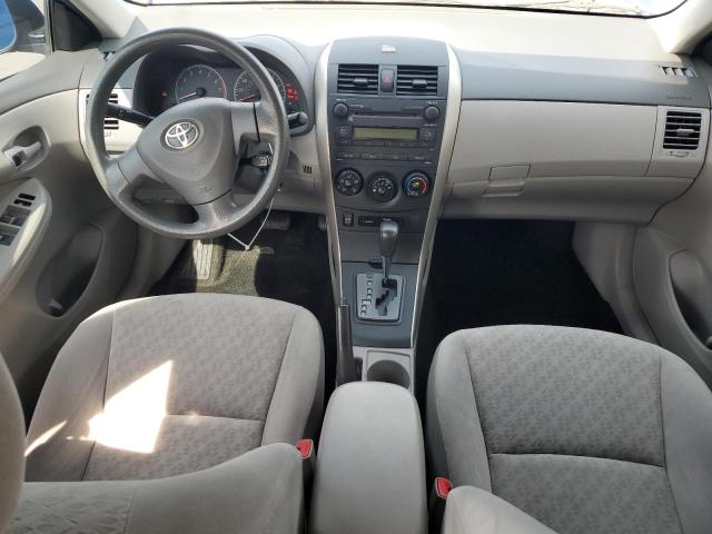 JTDBL40E399066344 - 2009 TOYOTA COROLLA BASE BLUE photo 8