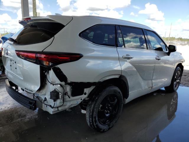 5TDHZRBH7NS246273 - 2022 TOYOTA HIGHLANDER XLE WHITE photo 3