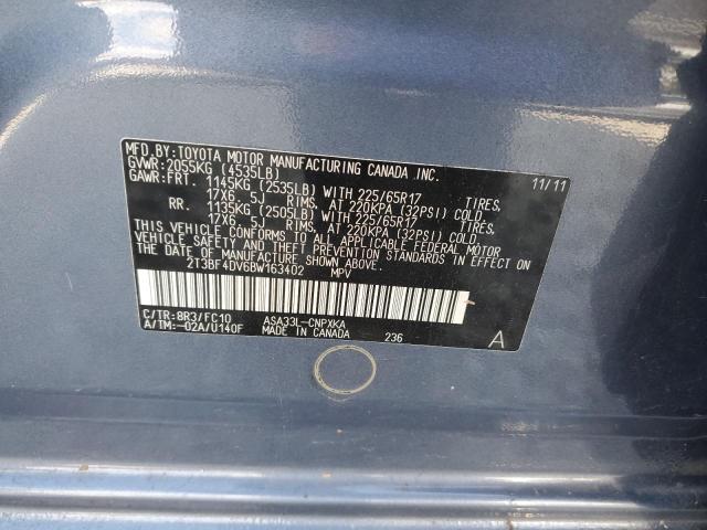 2T3BF4DV6BW163402 - 2011 TOYOTA RAV4 ლურჯი ფოტო 13