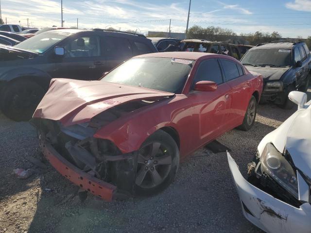 2C3CDXBGXDH582800 - 2013 DODGE CHARGER SE RED photo 1