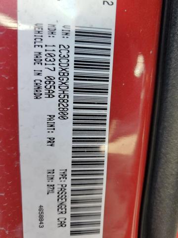 2C3CDXBGXDH582800 - 2013 DODGE CHARGER SE RED photo 13