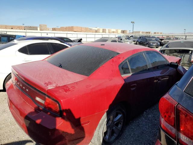 2C3CDXBGXDH582800 - 2013 DODGE CHARGER SE RED photo 3