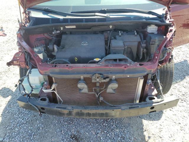 5TDYK3DC2DS309829 - 2013 TOYOTA SIENNA XLE 勃艮第红 照片 12