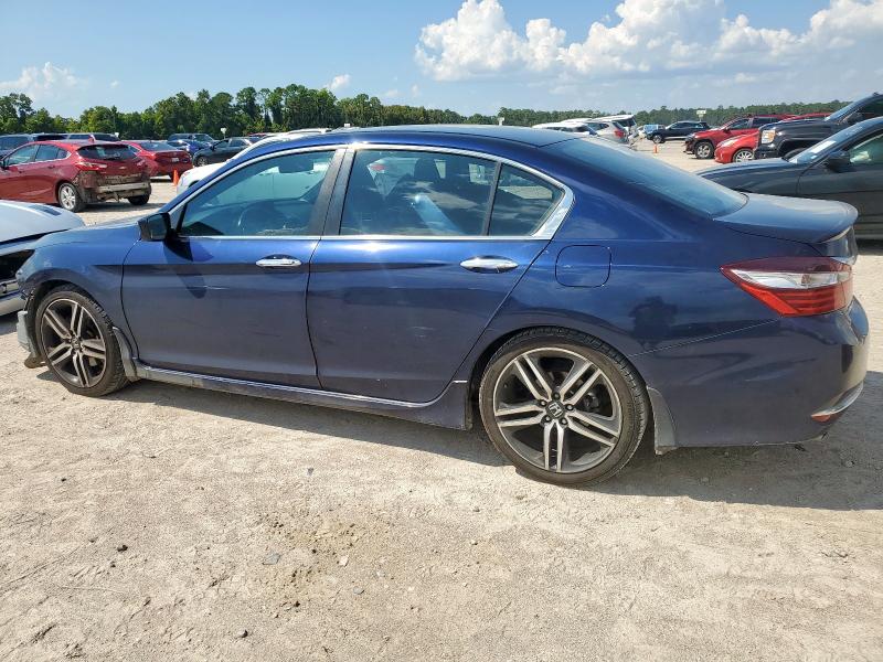 1HGCR2F50GA142419 - 2016 HONDA ACCORD SPORT Bleu photo 2