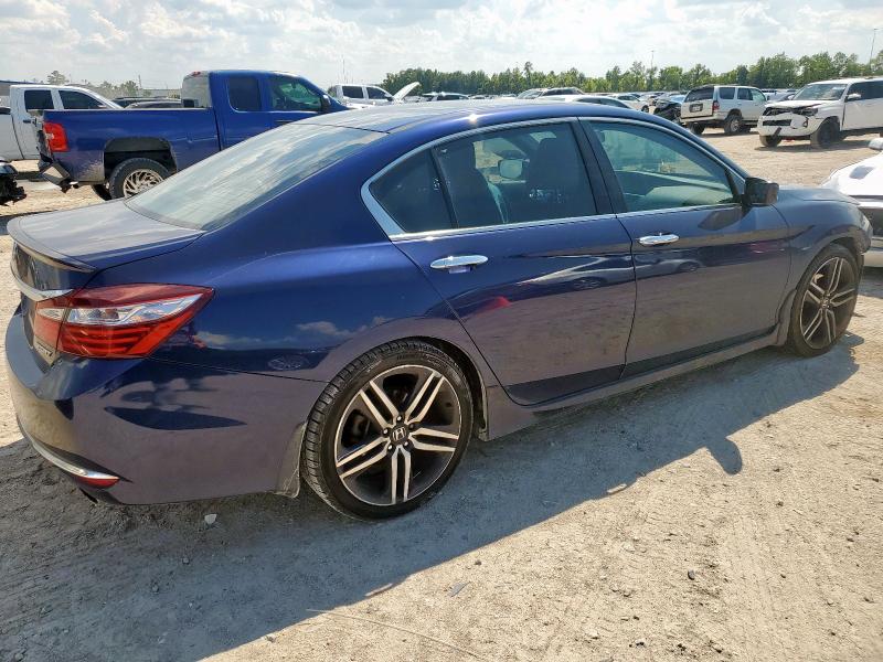1HGCR2F50GA142419 - 2016 HONDA ACCORD SPORT Bleu photo 3