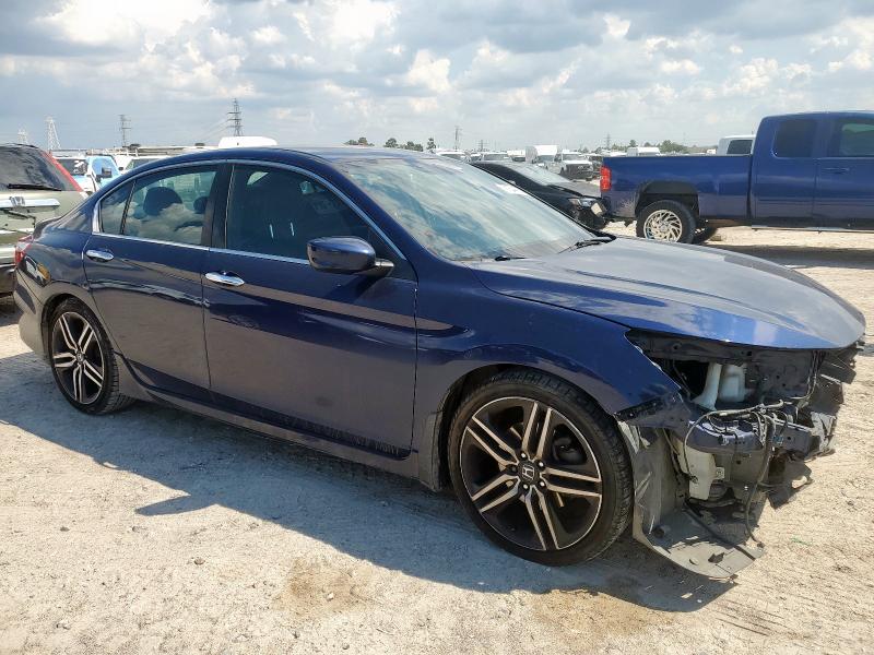 1HGCR2F50GA142419 - 2016 HONDA ACCORD SPORT Bleu photo 4