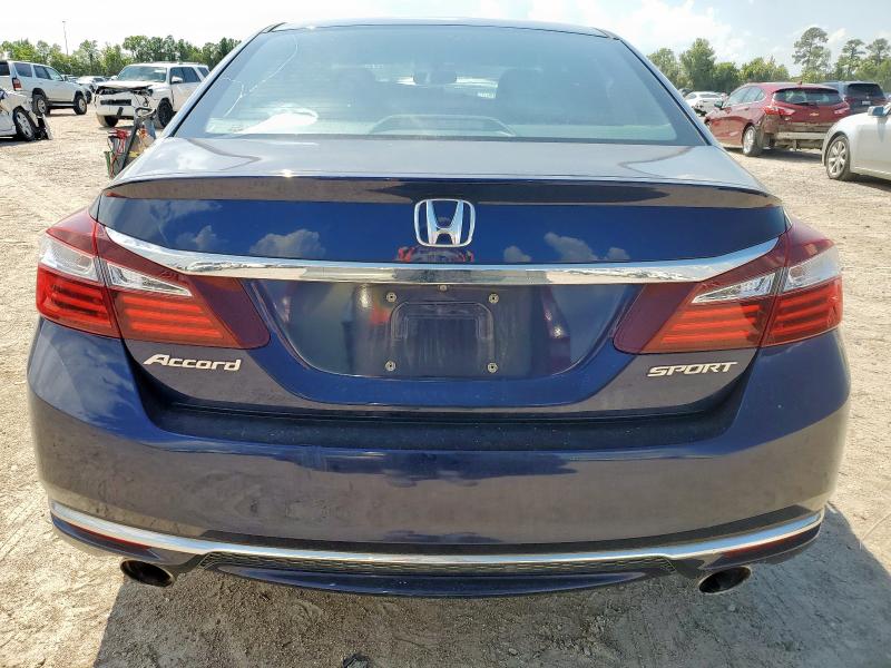 1HGCR2F50GA142419 - 2016 HONDA ACCORD SPORT Bleu photo 6