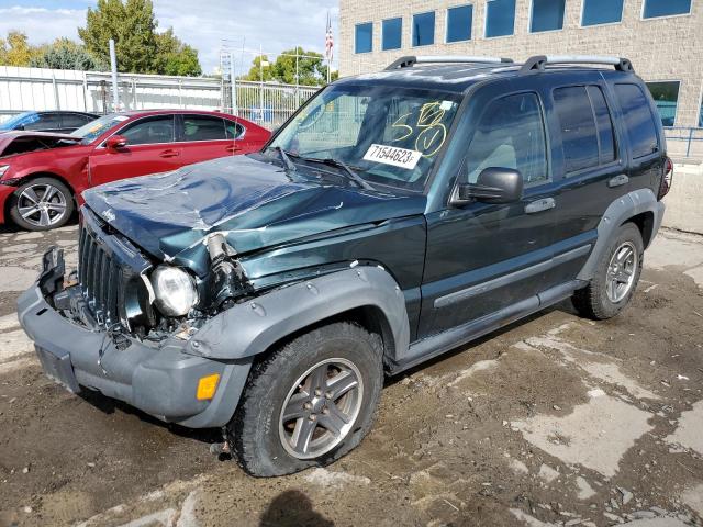 1J4GL38K75W632439 - 2005 JEEP LIBERTY RENEGADE 青色 照片 1
