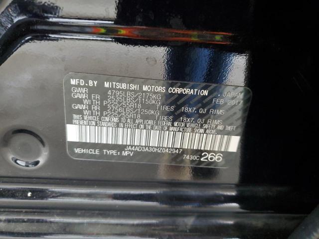 JA4AD3A30HZ042947 - 2017 MITSUBISHI OUTLANDER SE BLACK photo 14