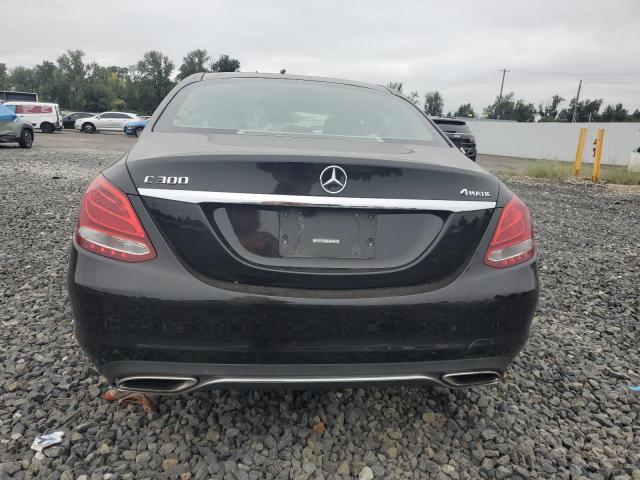 55SWF4KB8GU138149 - 2016 MERCEDES-BENZ C 300 4MATIC BLACK photo 6