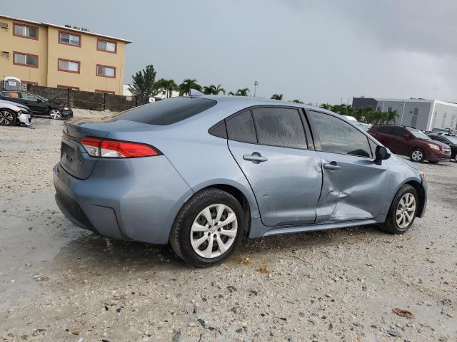 JTDEPMAE7NJ214407 - 2022 TOYOTA COROLLA LE BLUE photo 3
