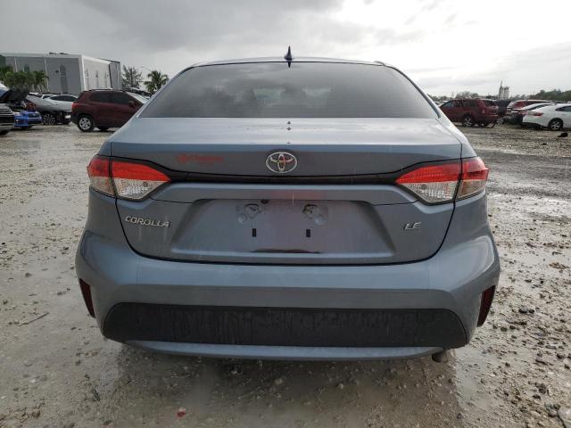 JTDEPMAE7NJ214407 - 2022 TOYOTA COROLLA LE BLUE photo 6