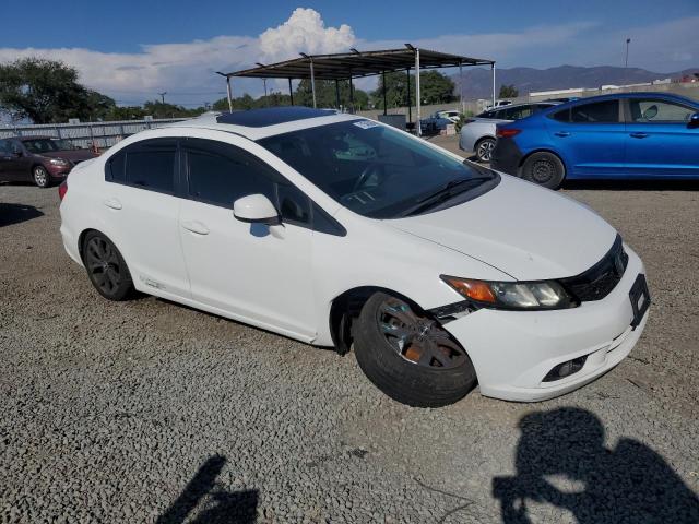 2HGFB6E59CH705506 - 2012 HONDA CIVIC SI WHITE photo 4
