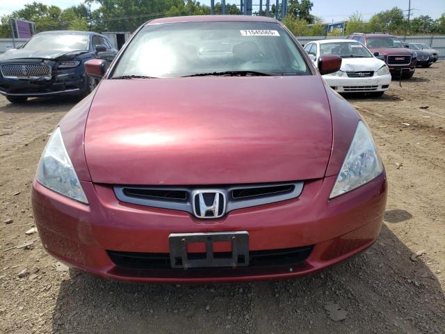 1HGCM66534A050349 - 2004 HONDA ACCORD EX RED photo 5