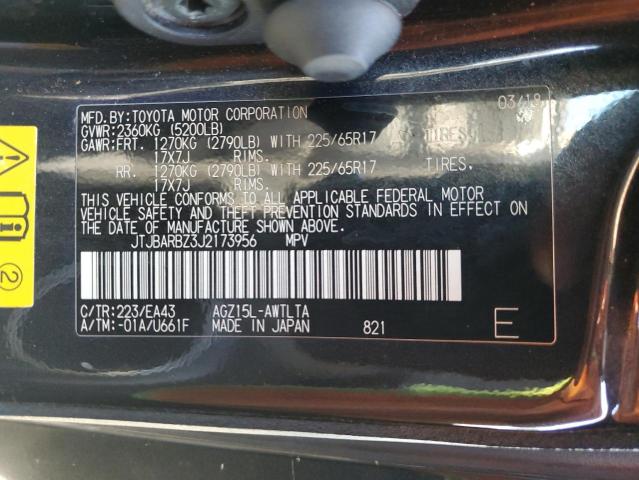 JTJBARBZ3J2173956 - 2018 LEXUS NX 300 BASE Қара фото 13