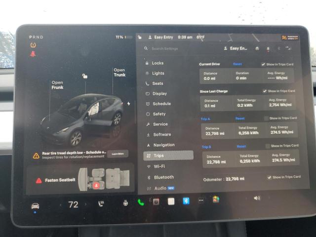 7SAYGAEE5PF664317 - 2023 TESLA MODEL Y Grafit foto 9