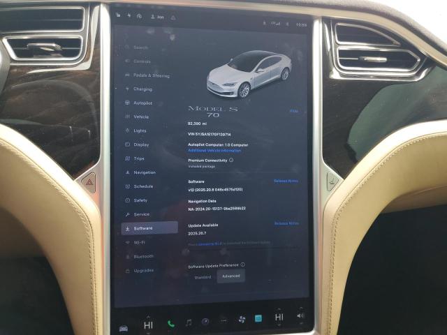 5YJSA1E17GF139714 - 2016 TESLA MODEL S Ağ foto 9