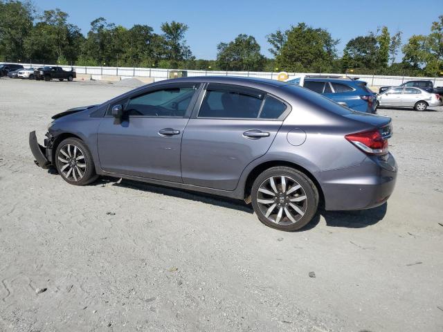 2HGFB2F96FH538682 - 2015 HONDA CIVIC EXL GRAY photo 2