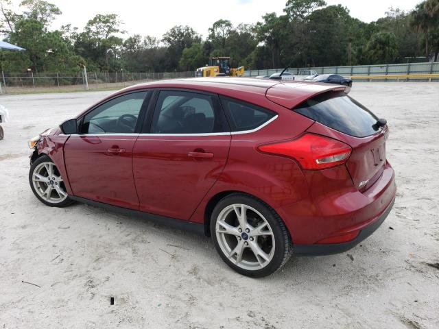 1FADP3N21FL292263 - 2015 FORD FOCUS TITANIUM BURGUNDY photo 2