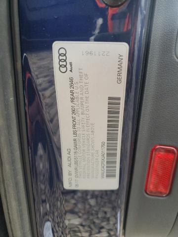 WAUC4CF5XJA011750 - 2018 AUDI S5 PRESTIGE أزرق صورة 12