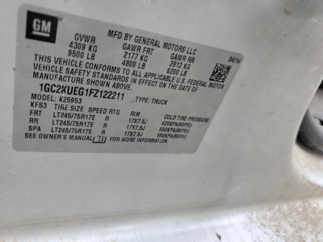 1GC2KUEG1FZ122211 - 2015 CHEVROLET SILVERADO K2500 HEAVY DUTY SILVER photo 12