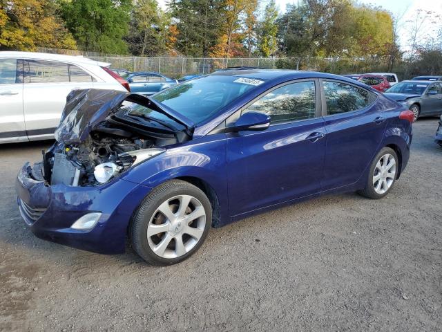 5NPDH4AE7CH091402 - 2012 HYUNDAI ELANTRA GLS BLUE photo 1