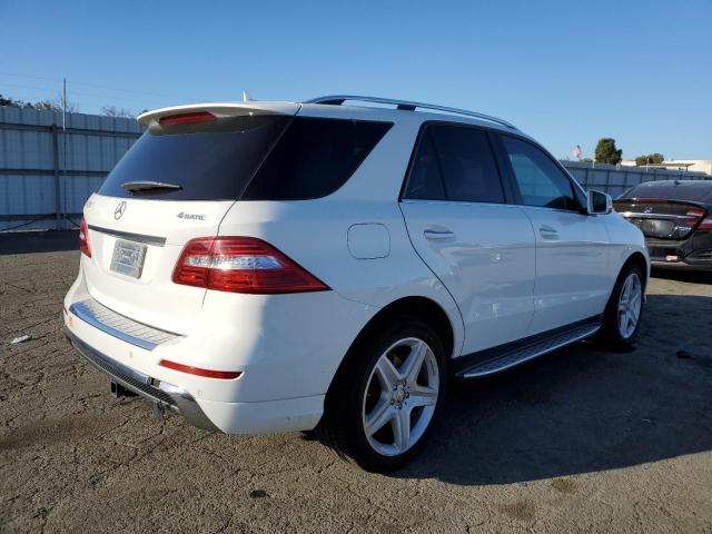 4JGDA5HB5FA533607 - 2015 MERCEDES-BENZ ML 350 4MATIC WHITE photo 3