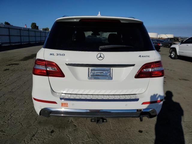 4JGDA5HB5FA533607 - 2015 MERCEDES-BENZ ML 350 4MATIC WHITE photo 6