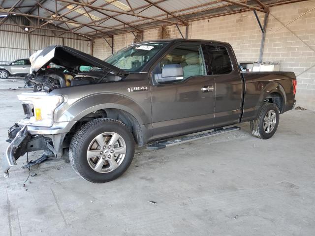 1FTEX1C58JKF01318 - 2018 FORD F150 SUPER CAB GRAY photo 1